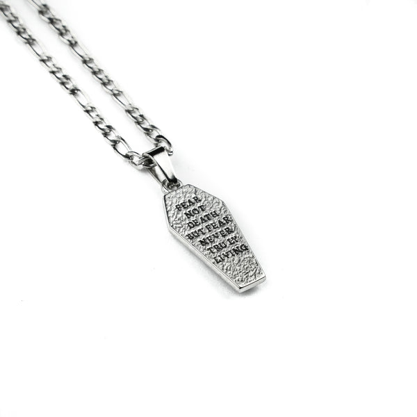 Jewelry-Fear Not Death Pendant & Chain - Savage Tacticians
