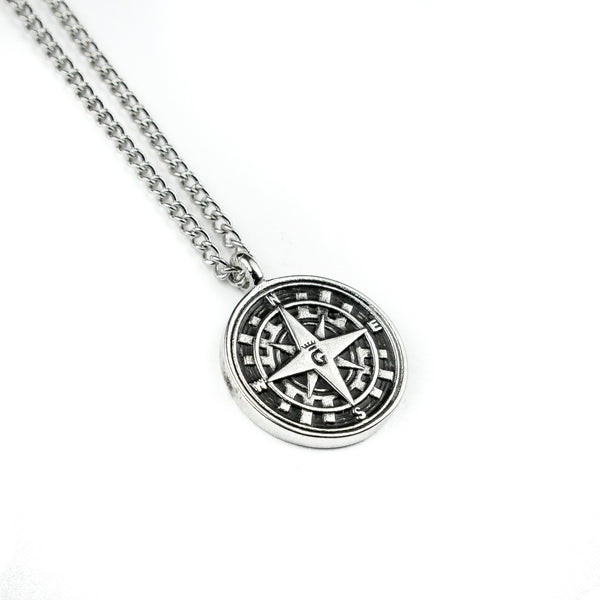 Jewelry-Compass Pendant & Chain - Savage Tacticians