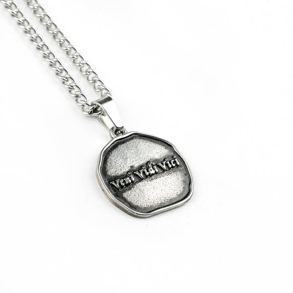Jewelry-Veni Vidi Vici Pendant & Chain - Savage Tacticians