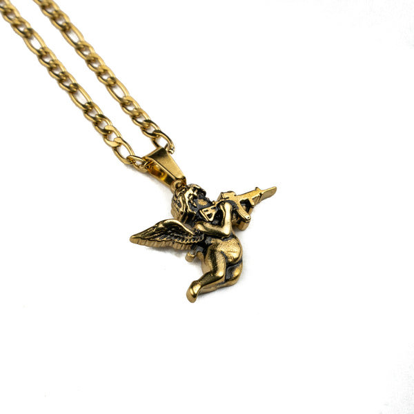 Jewelry-AR Cherub Pendant & Chain - Savage Tacticians
