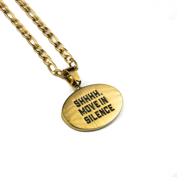 Jewelry-Move in Silence Pendant & Chain - Savage Tacticians