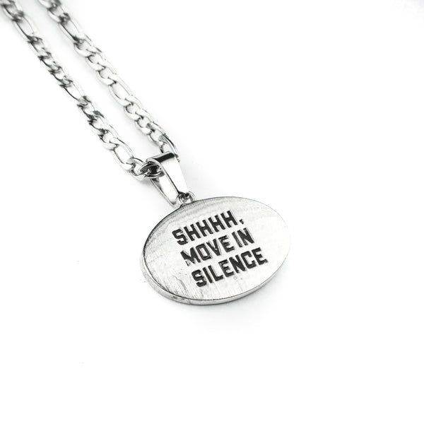 Jewelry-Move in Silence Pendant & Chain - Savage Tacticians