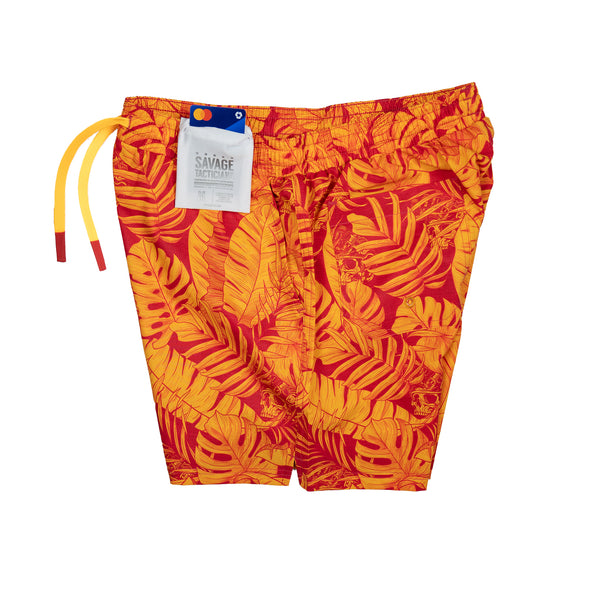 Swim Shorts-Swim Trunks - Tropical Inferno - Savage Tacticians
