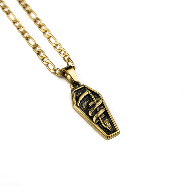 Jewelry-Fear Not Death Pendant & Chain - Savage Tacticians