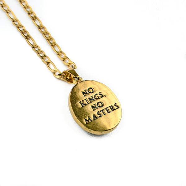 Jewelry-No Kings, No Master Pendant & Chain - Savage Tacticians