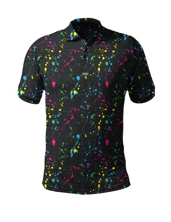 Polo Shirts-Performance Polo - DNC Splatter - Savage Tacticians