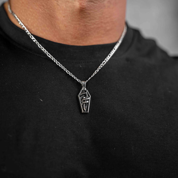 Jewelry-Fear Not Death Pendant & Chain - Savage Tacticians