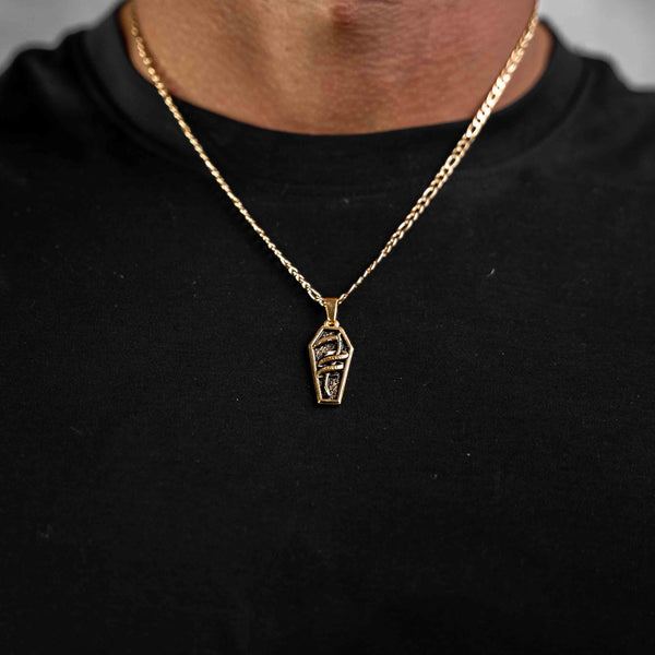 Jewelry-Fear Not Death Pendant & Chain - Savage Tacticians