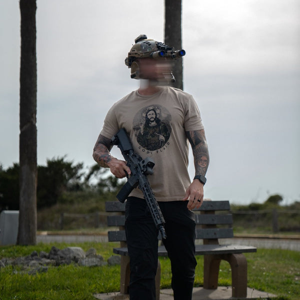 Graphic Tee-God's Plaid - Savage Tacticians