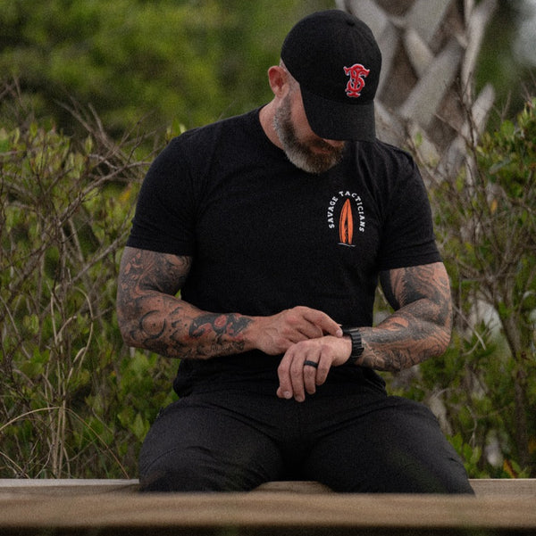 Headwear-ST Team Hat - Black - Savage Tacticians