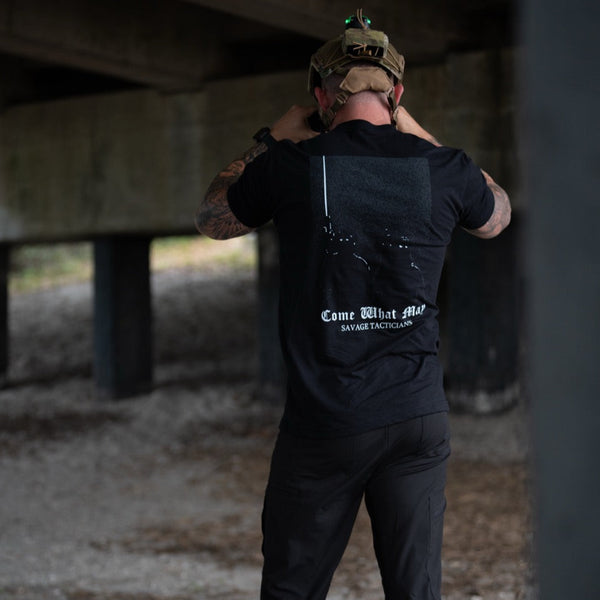 Graphic Tee-Come What May - Savage Tacticians