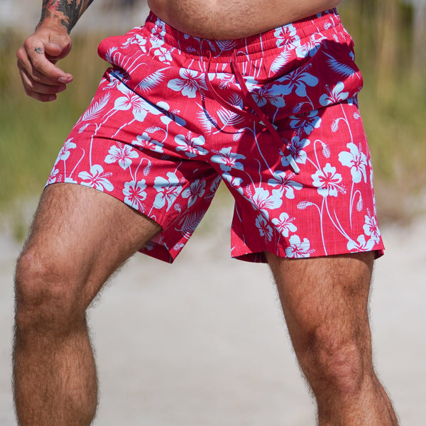 Swim Shorts-Swim Trunks - MK2 Floral - Savage Tacticians