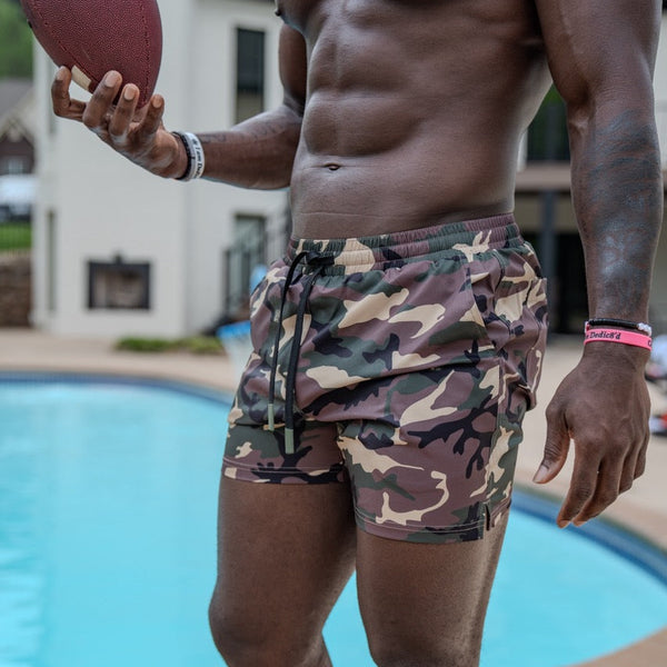 Swim Shorts-Swim Trunks - God's Plaid - Savage Tacticians