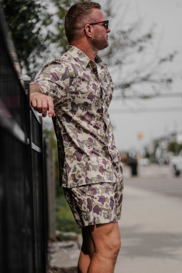 Button-Ups-Tropical Frog Button-up - Savage Tacticians