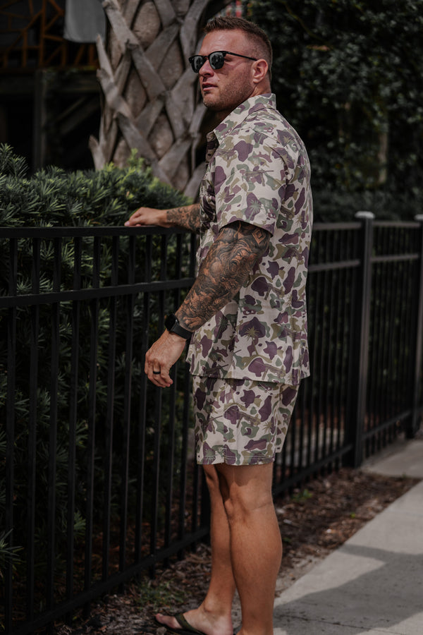 Button-Ups-Tropical Frog Button-up - Savage Tacticians