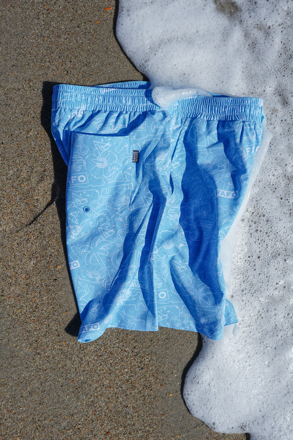 Swim Shorts-Swim Trunks - Slaycation - Savage Tacticians