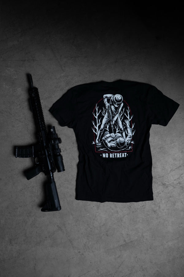 Graphic Tee-No Retreat - Savage Tacticians