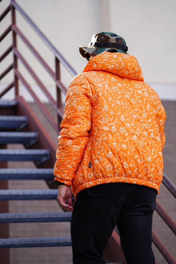 Outerwear Mens-Tiger Stripe Camo Reversible Woobie Hoodie - Savage Tacticians