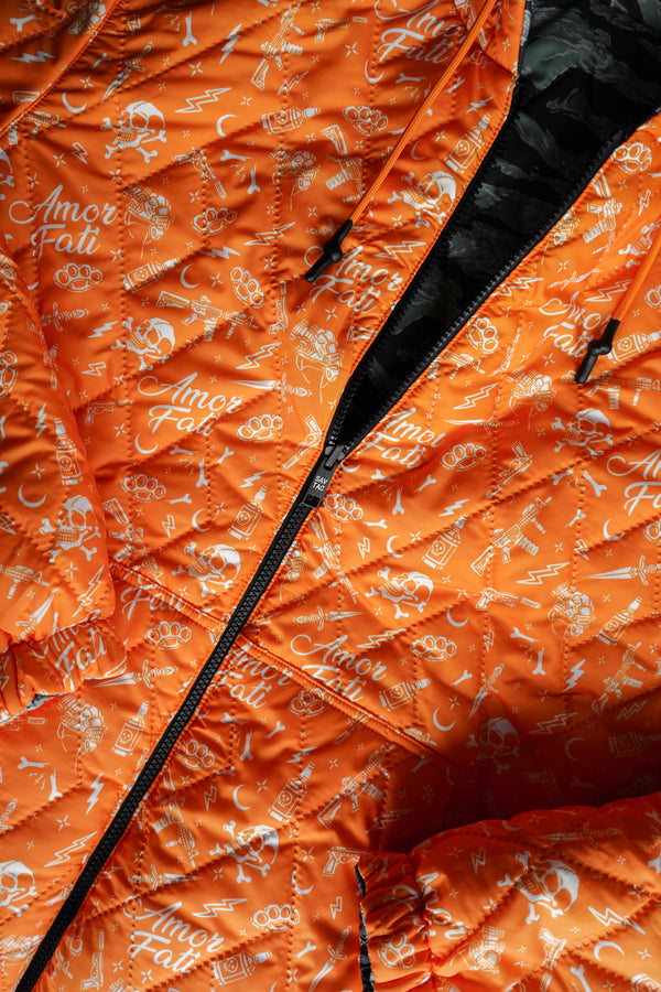 Outerwear Mens-Tiger Stripe Camo Reversible Woobie Hoodie - Savage Tacticians