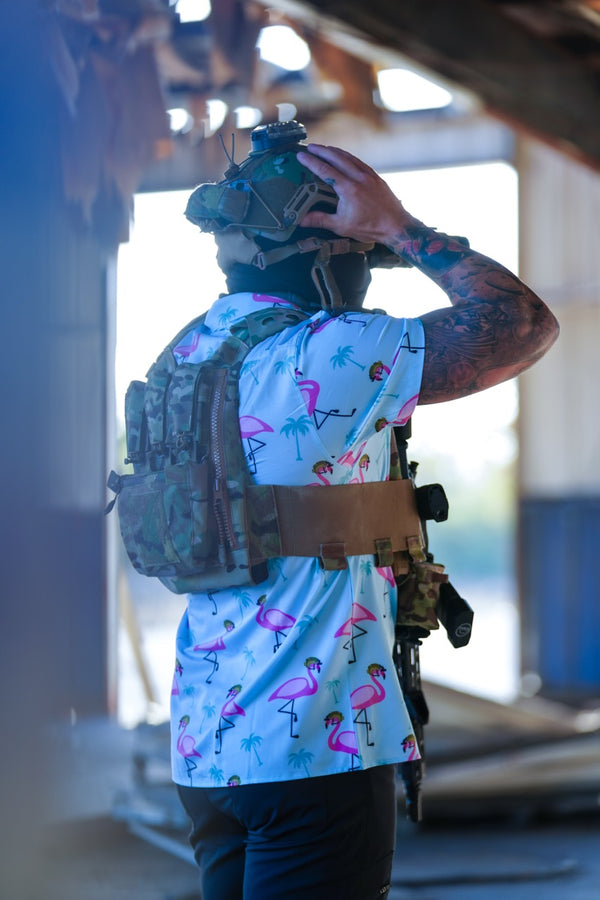 Button-Ups-Flamingo Team Six Button-up - Savage Tacticians