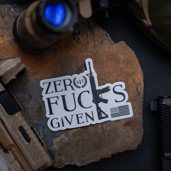 Zero Fucks Given Sticker