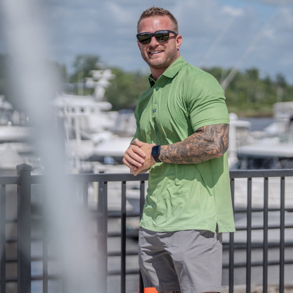 Polo Shirts-Performance Polo - Topo Fade - Savage Tacticians