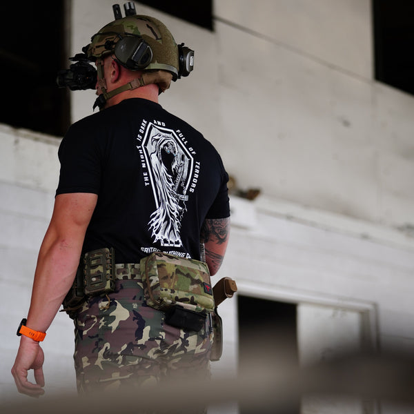 Graphic Tee-The Night Is Dark - Savage Tacticians