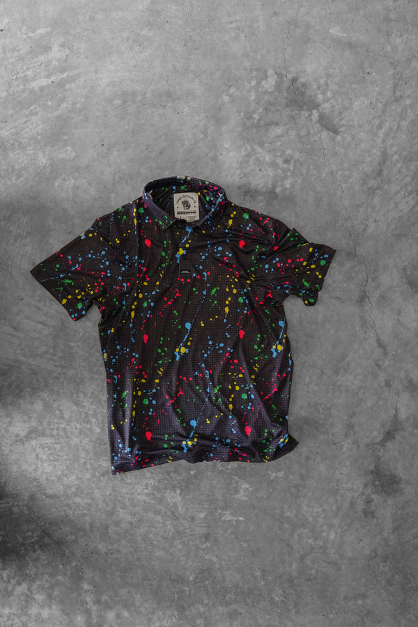 Polo Shirts-Performance Polo - DNC Splatter - Savage Tacticians