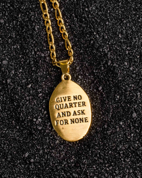 Jewelry-No Quarter Pendant & Chain - Savage Tacticians