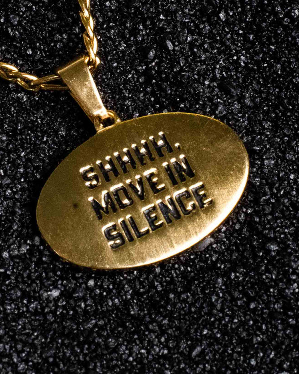 Jewelry-Move in Silence Pendant & Chain - Savage Tacticians