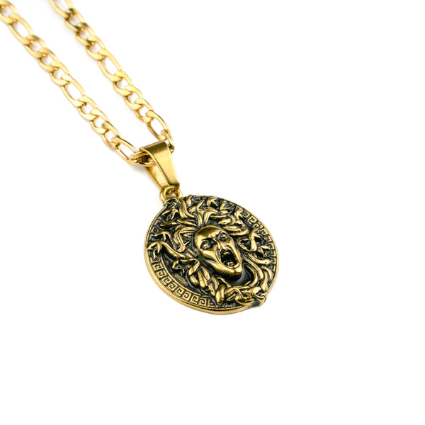 Jewelry-Medusa's Gaze Pendant & Chain - Savage Tacticians