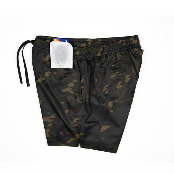 Swim Shorts-Swim Trunks - STMC® Black - Savage Tacticians