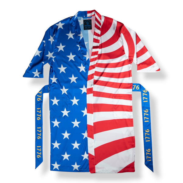 Robe-Savage Kimono Robe - American Flag - Savage Tacticians