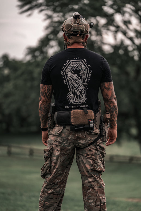 Graphic Tee-The Night Is Dark - Savage Tacticians