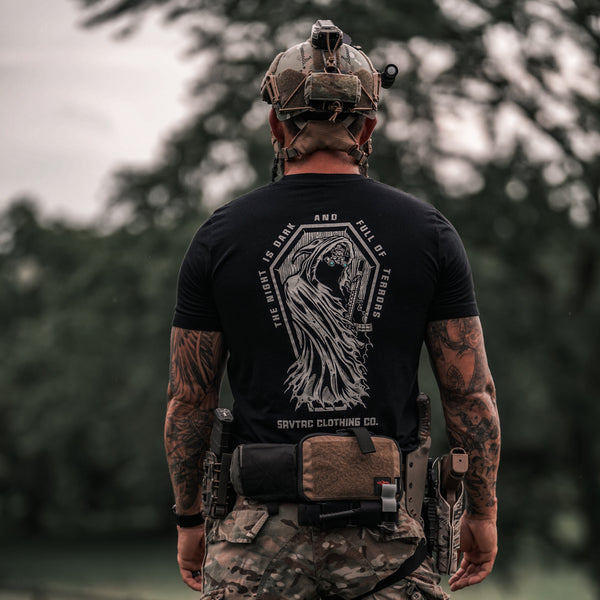 Graphic Tee-The Night Is Dark - Savage Tacticians