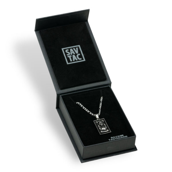 Memento Mori Hourglass Pendant & Chain