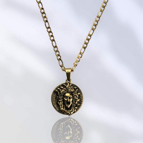 Jewelry-Medusa's Gaze Pendant & Chain - Savage Tacticians