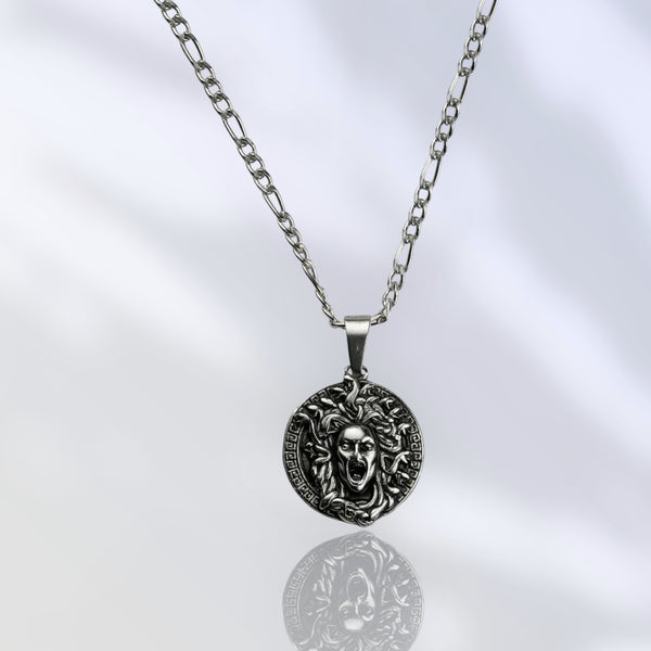 Jewelry-Medusa's Gaze Pendant & Chain - Savage Tacticians