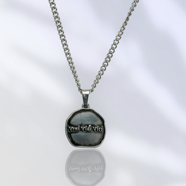 Jewelry-Veni Vidi Vici Pendant & Chain - Savage Tacticians