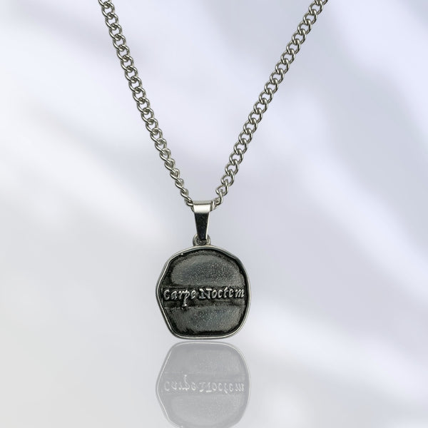 Jewelry-Carpe Noctem Pendant & Chain - Savage Tacticians