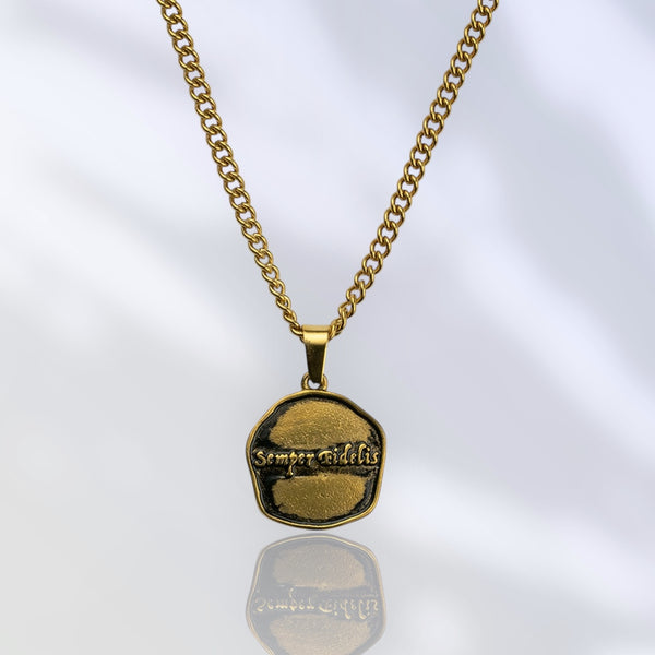 Jewelry-Semper Fidelis Pendant & Chain - Savage Tacticians