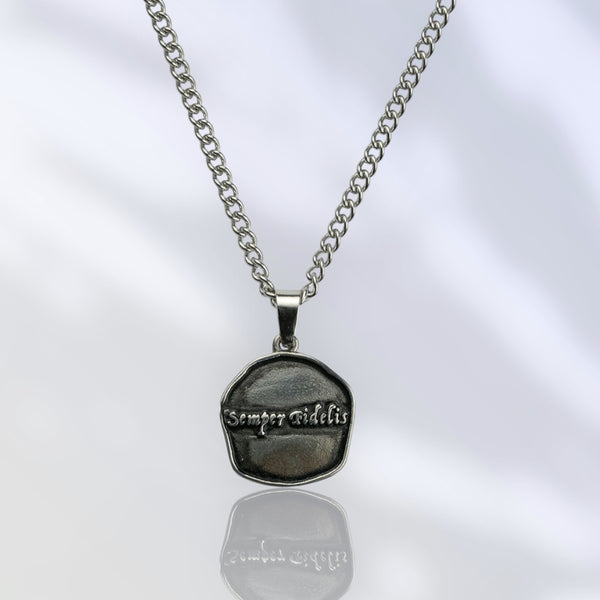 Jewelry-Semper Fidelis Pendant & Chain - Savage Tacticians