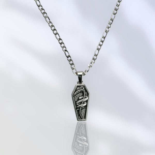 Jewelry-Fear Not Death Pendant & Chain - Savage Tacticians
