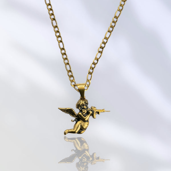 Jewelry-AR Cherub Pendant & Chain - Savage Tacticians