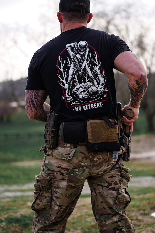 Graphic Tee-No Retreat - Savage Tacticians