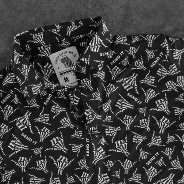 Polo Shirts-Performance Polo - Send It - Savage Tacticians