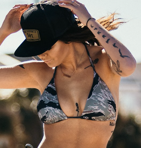 Bikini-Tiger Stripe Reversible Bikini - Savage Tacticians