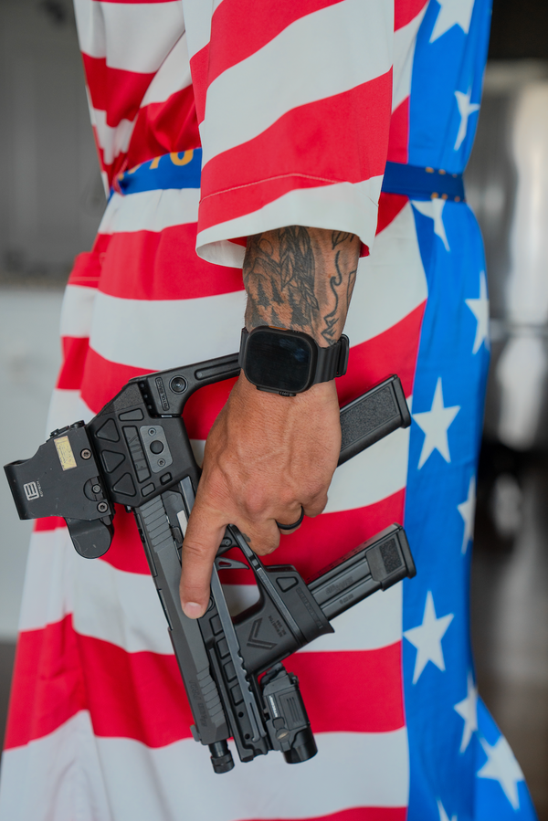 Robe-Savage Kimono Robe - American Flag - Savage Tacticians