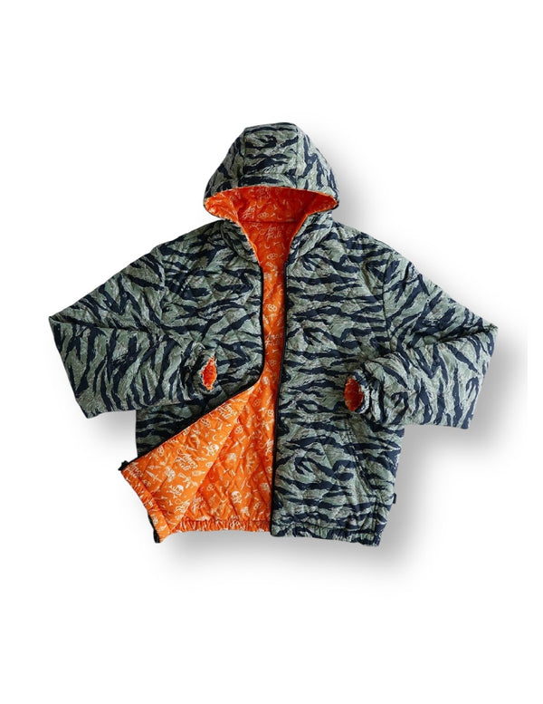 Tiger Stripe Camo Reversible Woobie Hoodie