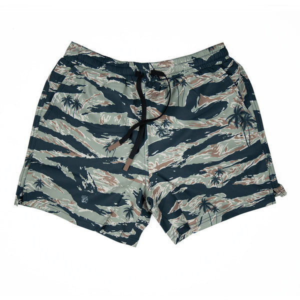 Swim Shorts-Swim Trunks - Tiger Stripe - Savage Tacticians